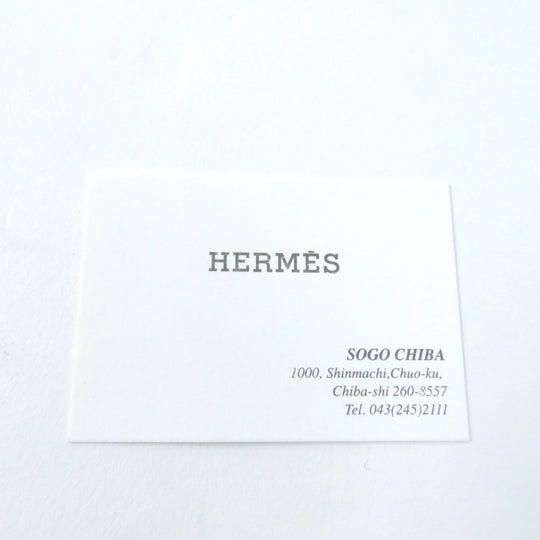 HERMES Necklace Top: Buffalo horn/Lacquer wood String: Waxed cotton Purple brown Lift GM Women Used Authentic