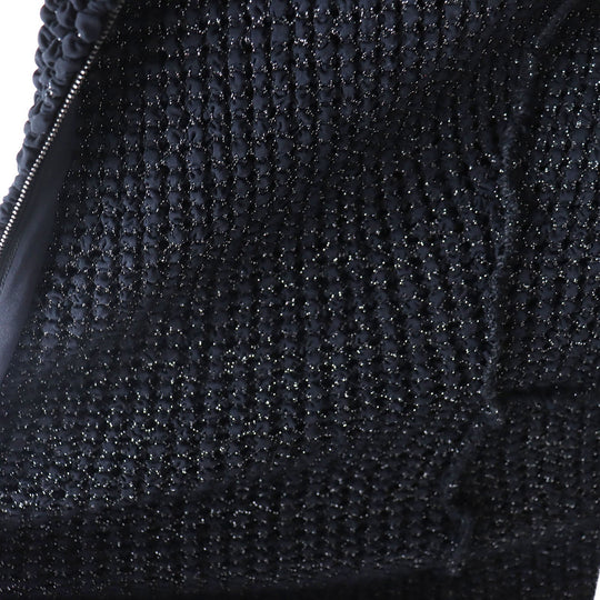 CHANEL cardigan 09P P35534 Main: 52% polyamide (nylon), 34% elastane (polyurethane), 10% viscose, 4% polyester Black type Women 34 Used Authentic