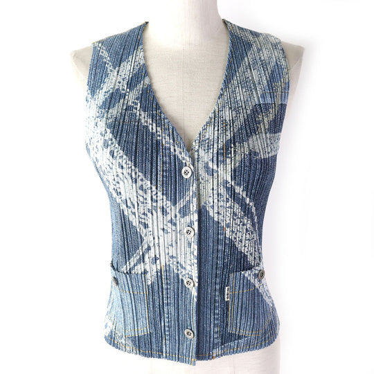 PLEATS PLEASE Other set Main: 100% polyester Blue type Women 3 Used Authentic