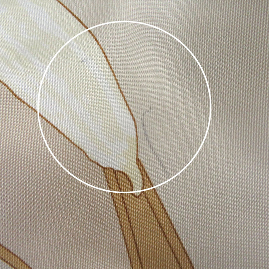 HERMES Blouson Outer: 100% silk, Lining: 75% cotton, Lining: 25% silk, Filling: 100% polyester beige Women Used Authentic