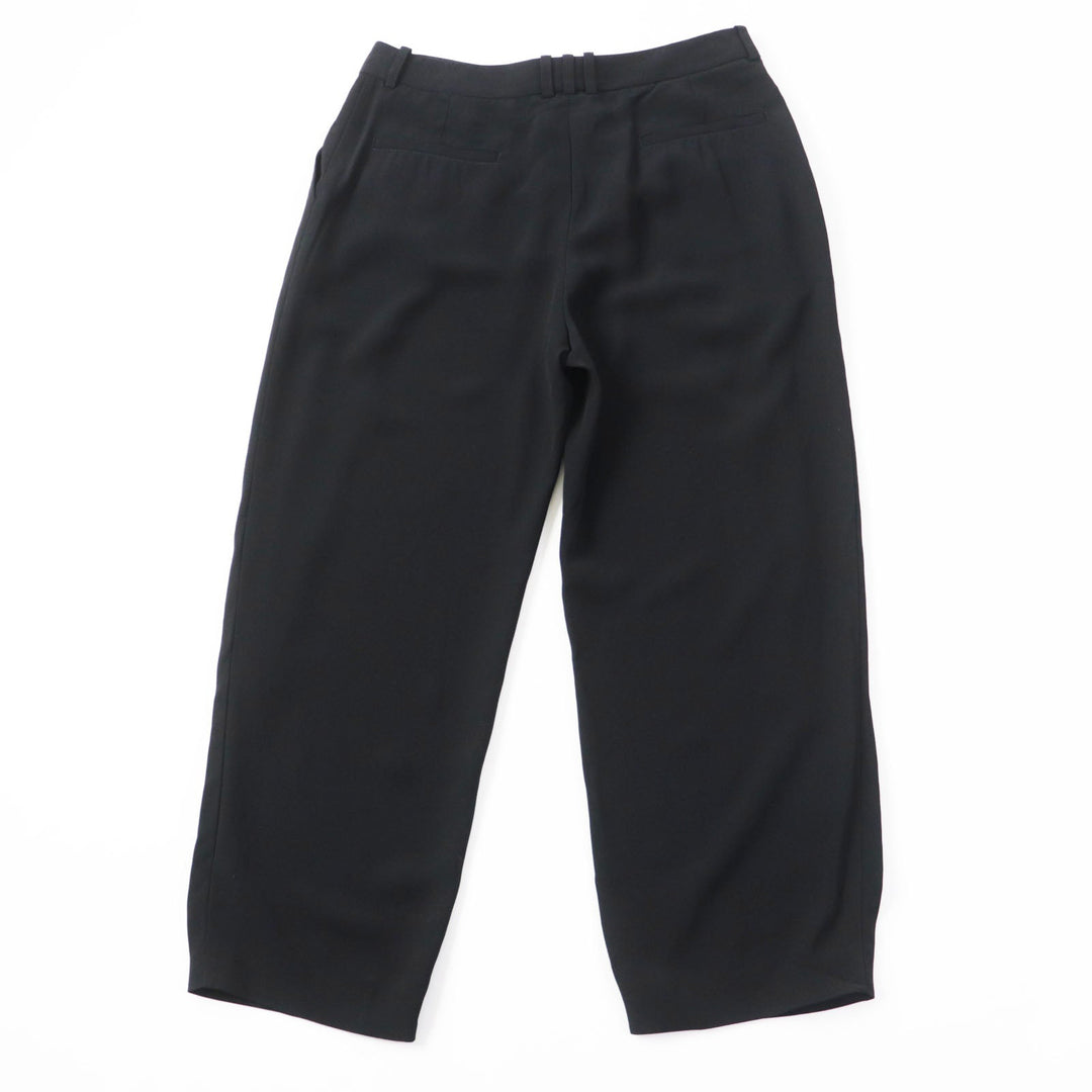 BALMAIN Wide pants PN085VB00 rayon black Women 38 Used Authentic