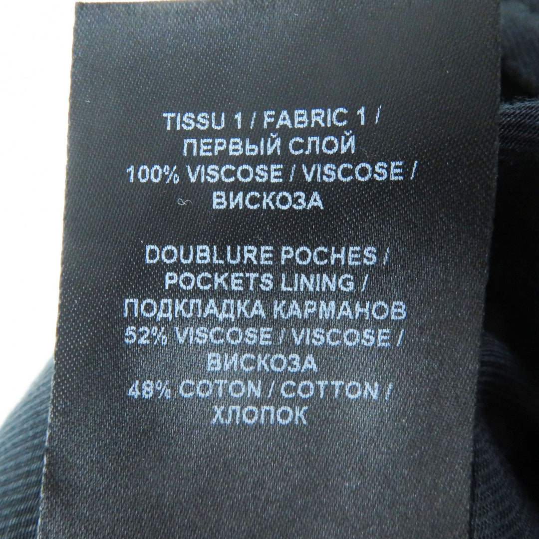 BALMAIN Wide pants PN085VB00 rayon black Women 38 Used Authentic