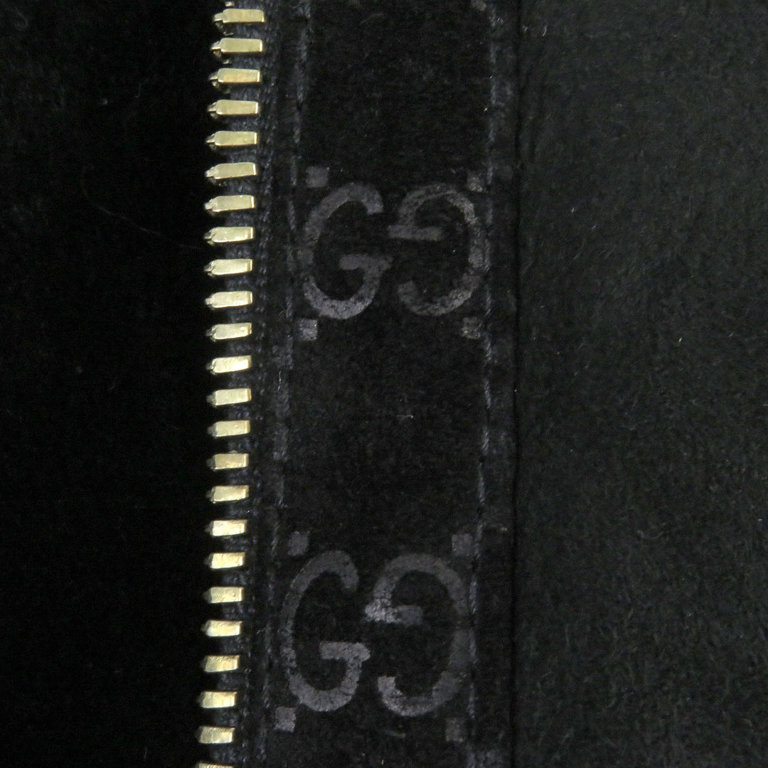 GUCCI Mouton jacket Main: Lamb leather, Fur: Fox, Part: 100% wool black Women 40 Used Authentic