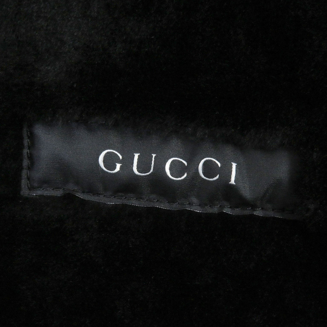 GUCCI Mouton jacket Main: Lamb leather, Fur: Fox, Part: 100% wool black Women 40 Used Authentic