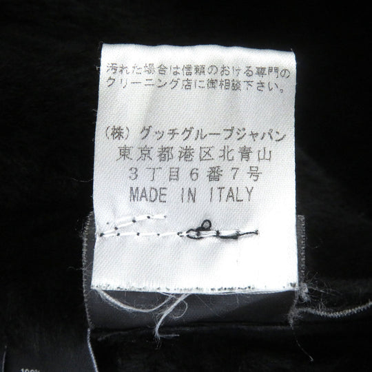 GUCCI Mouton jacket Main: Lamb leather, Fur: Fox, Part: 100% wool black Women 40 Used Authentic