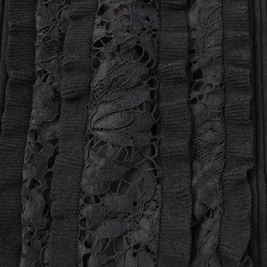 VALENTINO one piece MB3KD050336 Outer material: 83% viscose, Outer material: 17% rayon, Outer material: 71% cotton, Outer material: 21% rayon, Outer material: 8% nylon black Women S Used Authentic