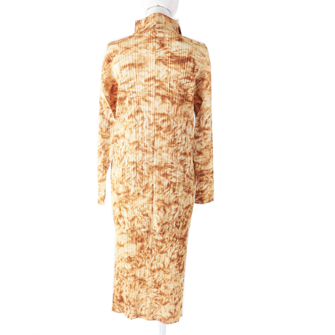 PLEATS PLEASE setup PP03-JD691 PP03-JG693 Main: 100% polyester Brown type Women 3 Used Authentic