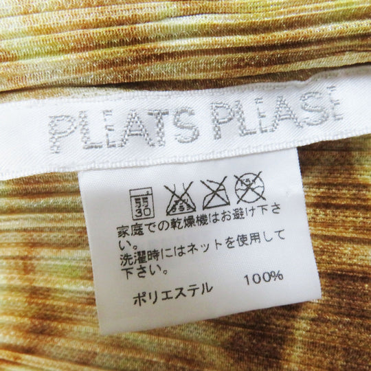 PLEATS PLEASE setup PP03-JD691 PP03-JG693 Main: 100% polyester Brown type Women 3 Used Authentic