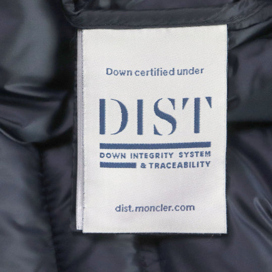 MONCLER Down jacket Outer: 100% nylon, Lining: 100% nylon, Filling: 90% down, Filling: 10% feather, Collar lining: 100% nylon Navy FER Women 00 Used Authentic