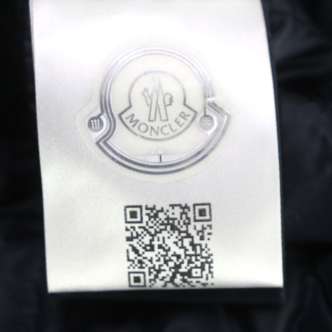 MONCLER Down jacket Outer: 100% nylon, Lining: 100% nylon, Filling: 90% down, Filling: 10% feather, Collar lining: 100% nylon Navy FER Women 00 Used Authentic