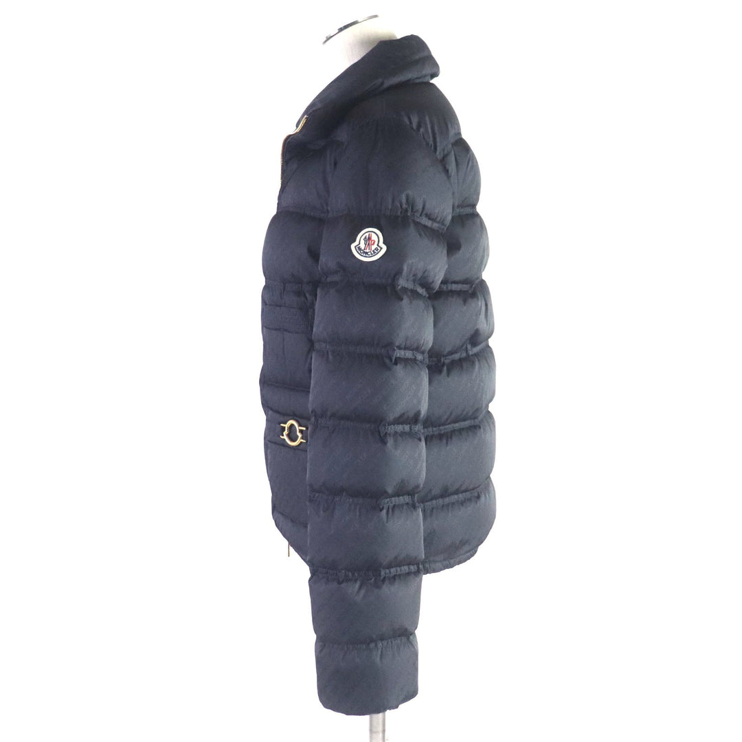 MONCLER Down jacket Outer: 100% nylon, Lining: 100% nylon, Filling: 90% down, Filling: 10% feather, Collar lining: 100% nylon Navy FER Women 00 Used Authentic