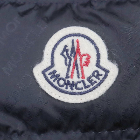 MONCLER Down jacket Outer: 100% nylon, Lining: 100% nylon, Filling: 90% down, Filling: 10% feather, Collar lining: 100% nylon Navy FER Women 00 Used Authentic