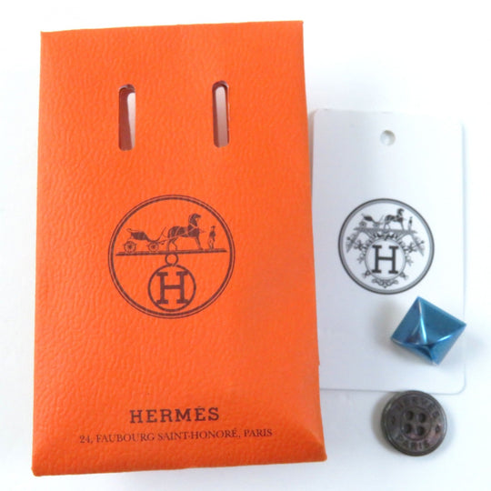 HERMES skirt 17-7300 Outer: 57% rayon, Outer: 43% silk, Lining: 65% rayon, Lining: 35% silk, Part: 75% rayon Dark navy Women 38 Used Authentic