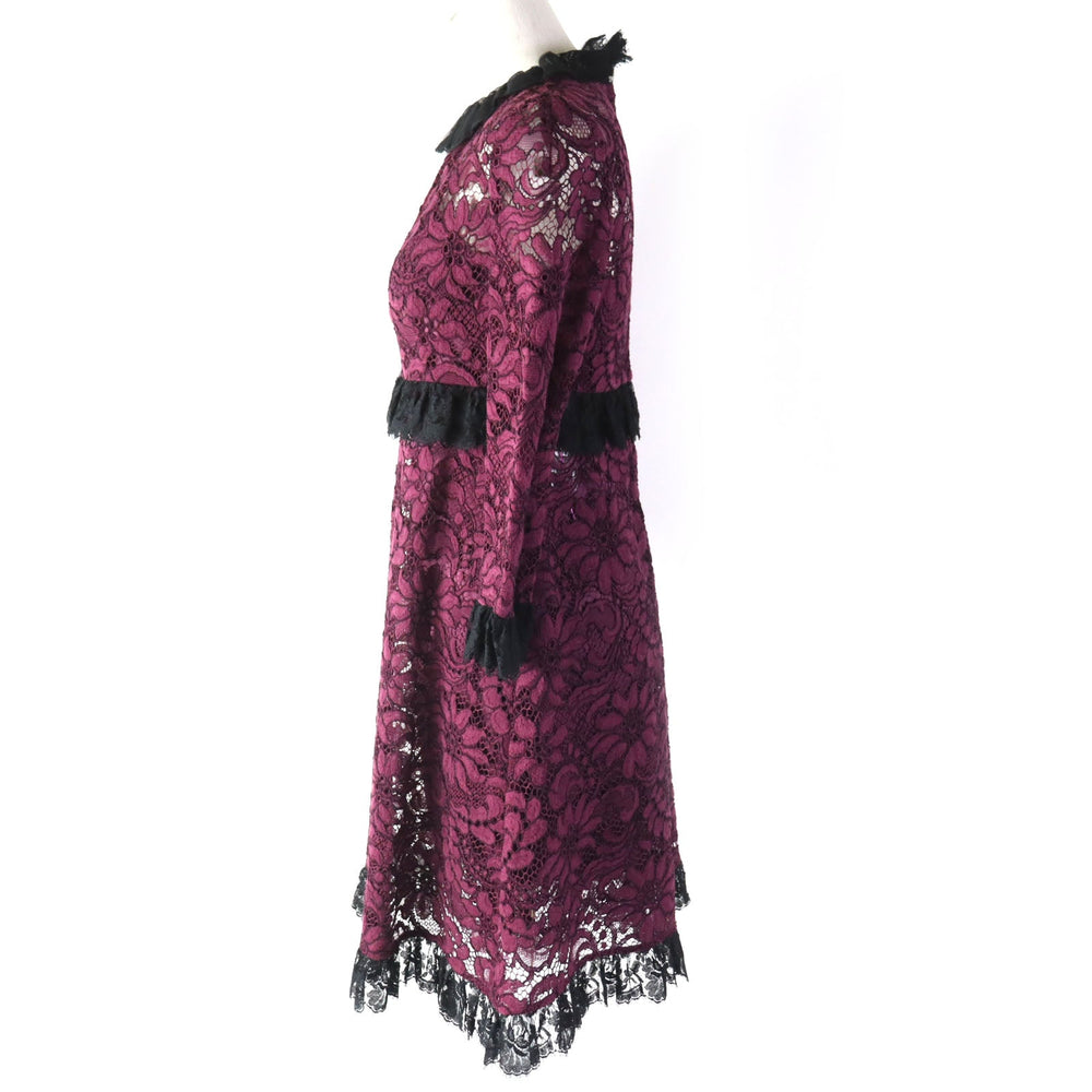DOLCE&GABBANA one piece F66C0T Main: 77% cotton, Main: 15% nylon, Main: 8% viscose, Lining: 76% silk, Lining: 16% cotton Bordeauxtype Women 38 Used Authentic