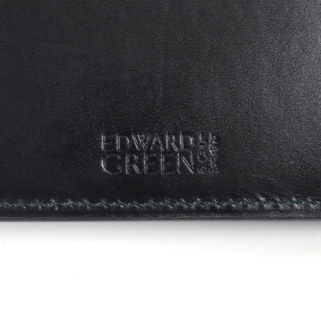 EDWARD GREEN Bifold Wallet Main: Leather black mens Used Authentic