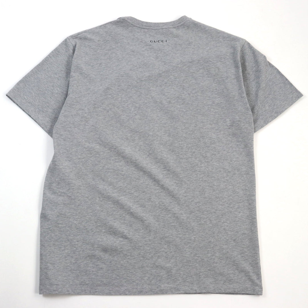 GUCCI Short sleeve T-shirt 548334 XJDAE Main: 100% cotton gray mens XXL Used Authentic