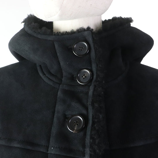 PRADA Mouton coat Main: Mouton black Women 38 Used Authentic
