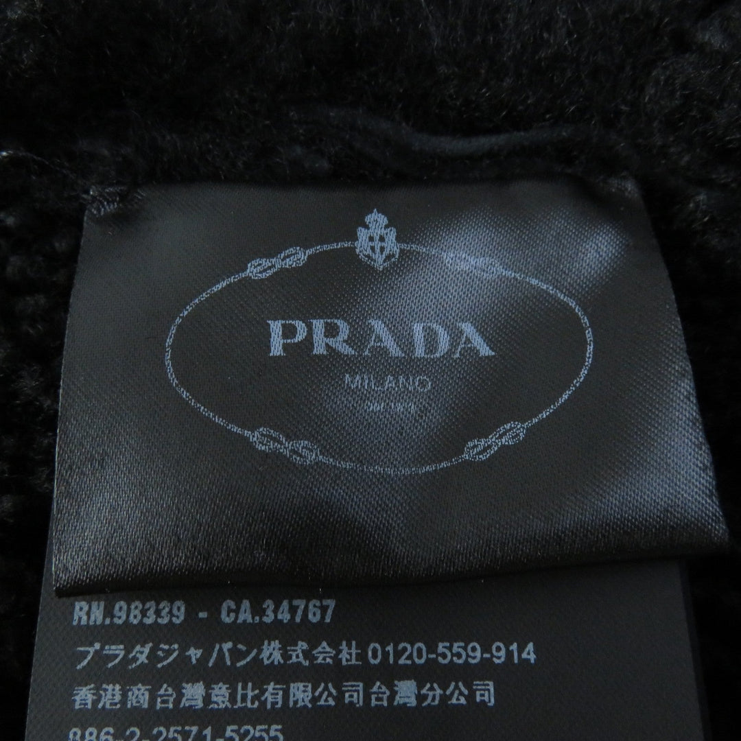 PRADA Mouton coat Main: Mouton black Women 38 Used Authentic