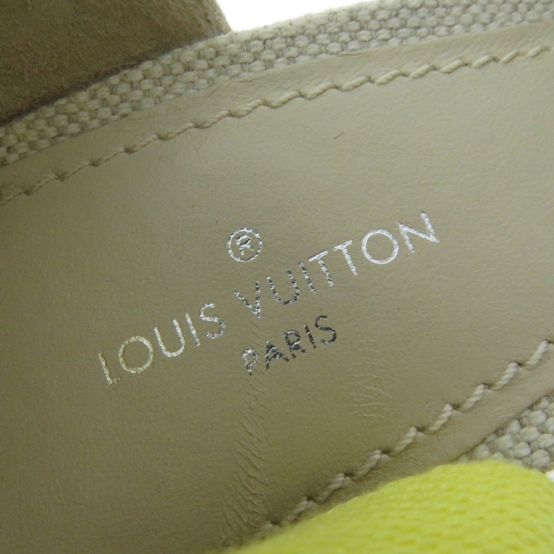 LOUIS VUITTON Sandals canvas multicolor Espadrille sandals Wedge sole Starboard Lines Women 37 1/2 Used Authentic