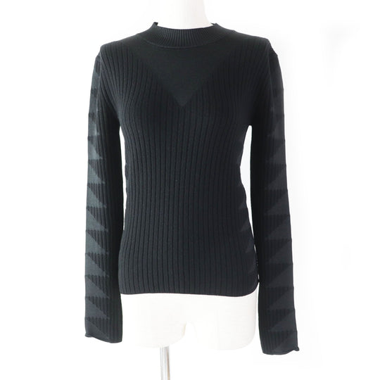 HERMES knit 3H2641DX wool black 34