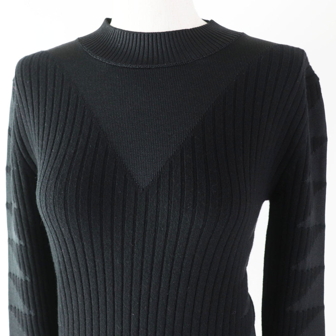 HERMES knit 3H2641DX wool black 34