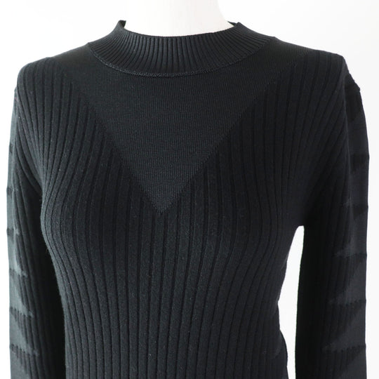 HERMES knit 3H2641DX wool black 34