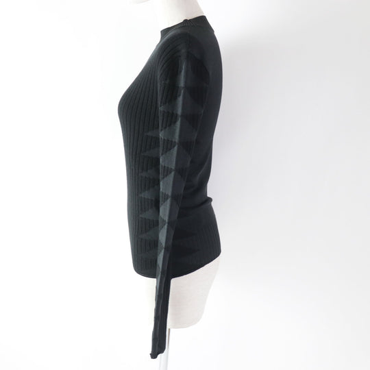HERMES knit 3H2641DX wool black 34
