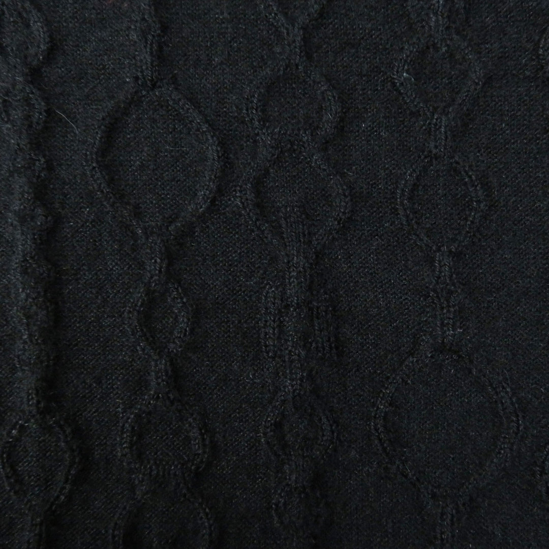HERMES knit 3H2619DA Outer fabric: 46% cashmere, Outer fabric: 46% silk, Outer fabric: 7% nylon, Outer fabric: 2% polyurethane, Collar and cuffs: 50% silk, 42% cashmere, 6% nylon, 2% polyurethane black De Re Boucle Women 34 Used Authentic