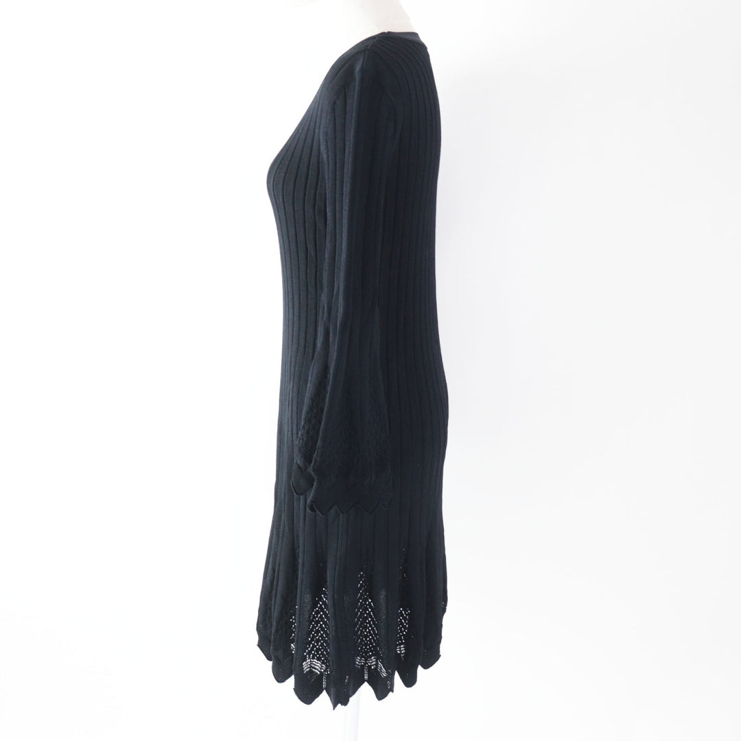 FOXEY NEW YORK COLLECTION one piece 40593 Main: 77% acetate, Main: 23% nylon Dark navy Dress Ballerina Tulip Women 40 Used Authentic