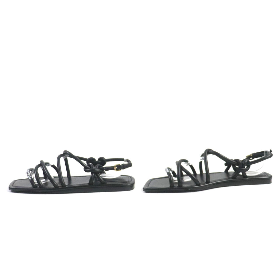 LOUIS VUITTON Sandals Main: Leather black Women 36 1/2 Used Authentic
