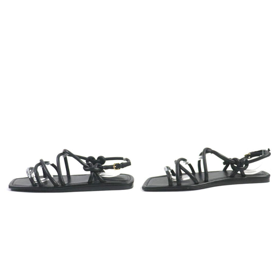 LOUIS VUITTON Sandals Main: Leather black Women 36 1/2 Used Authentic