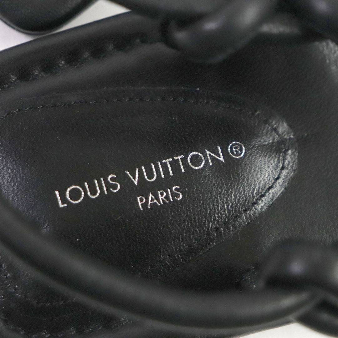 LOUIS VUITTON Sandals Main: Leather black Women 36 1/2 Used Authentic