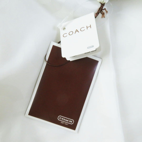 COACH Denim Jacket 81531 Outer: 60% cotton, Outer: 40% linen, Lining: 100% polyester white Women M Used Authentic