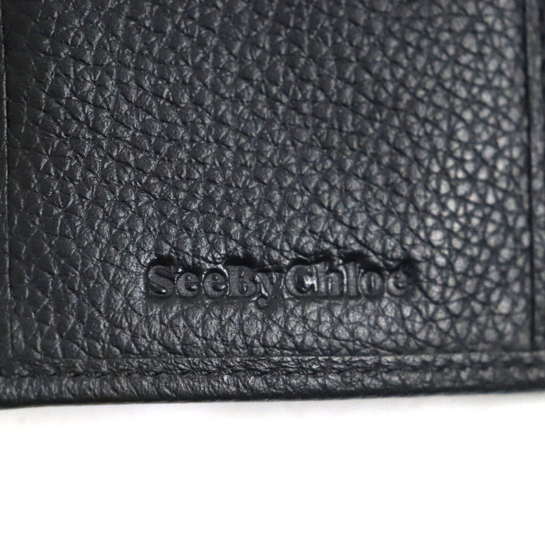 SEE BY CHLOE Tri-fold wallet CHS17WP781349001 Main: Leather black Lizzie Women Used Authentic