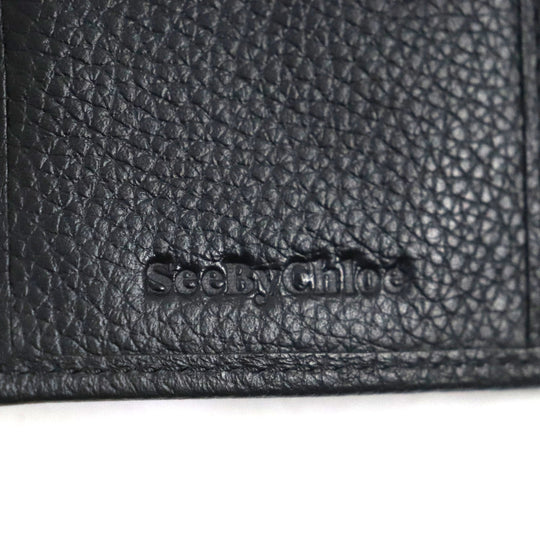 SEE BY CHLOE Tri-fold wallet CHS17WP781349001 Main: Leather black Lizzie Women Used Authentic