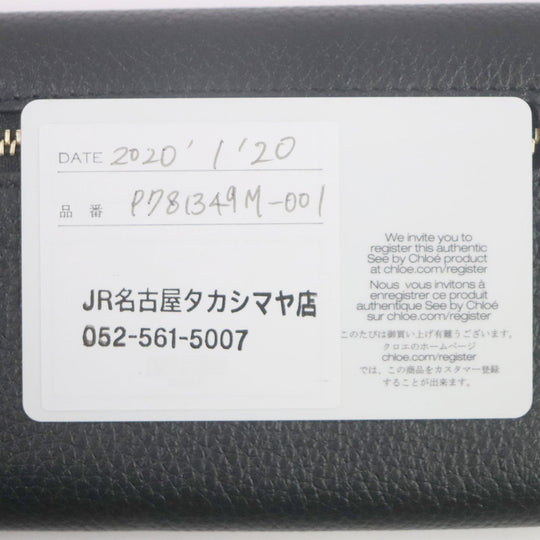 SEE BY CHLOE Tri-fold wallet CHS17WP781349001 Main: Leather black Lizzie Women Used Authentic