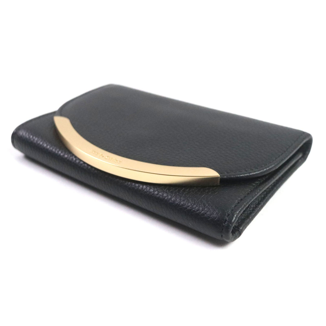 SEE BY CHLOE Tri-fold wallet CHS17WP781349001 Main: Leather black Lizzie Women Used Authentic