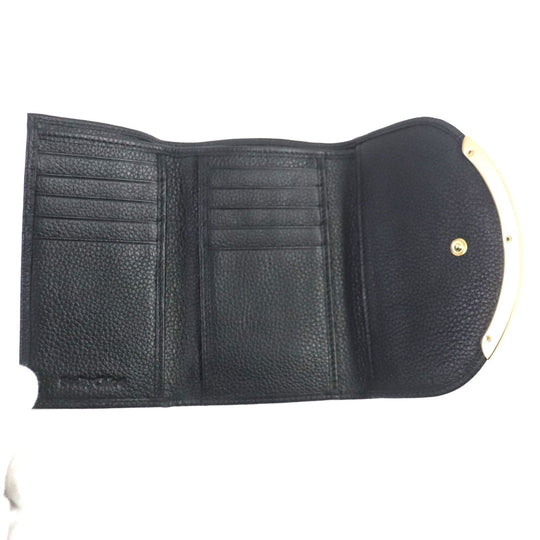 SEE BY CHLOE Tri-fold wallet CHS17WP781349001 Main: Leather black Lizzie Women Used Authentic