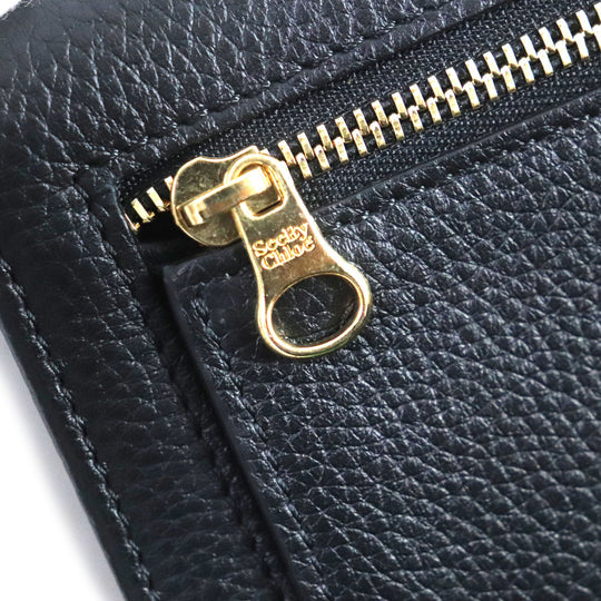 SEE BY CHLOE Tri-fold wallet CHS17WP781349001 Main: Leather black Lizzie Women Used Authentic