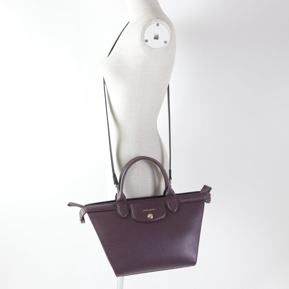 Longchamp Shoulder Bag Main: Leather Bordeaux Preage Elitage Women Used Authentic