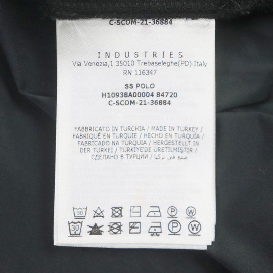 MONCLER Short sleeve polo shirt Main: 100% cotton, back body: 100% polyester black Women XS Used Authentic