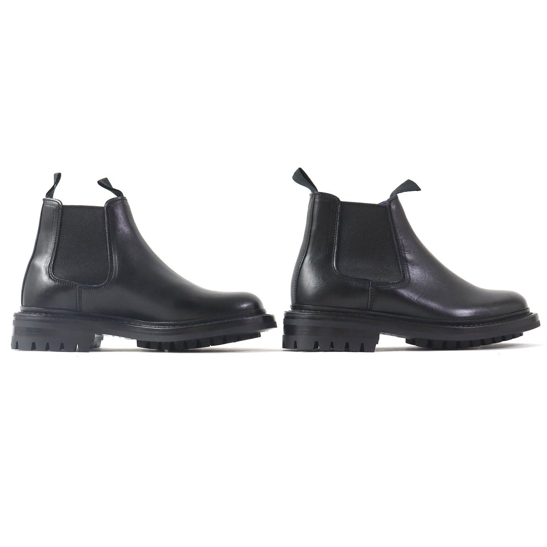 BURBERRY short boots Upper: Cowhide, Polyurethane, Cotton Sole: Rubber black DEE LOW Women 2 Used Authentic