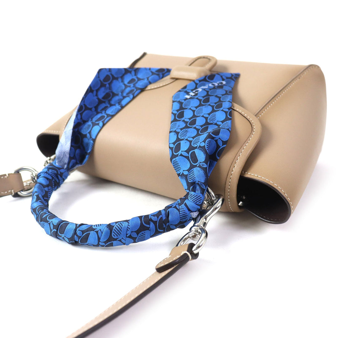 COACH Shoulder Bag 878 Main: Leather beige Courier Carryall 23 Women Used Authentic