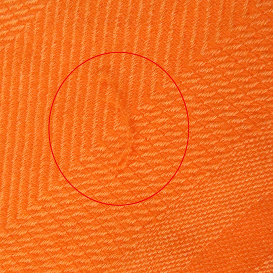 HERMES Stall H262494S Main: 85% cashmere, Main: 15% silk Orange Women Used Authentic