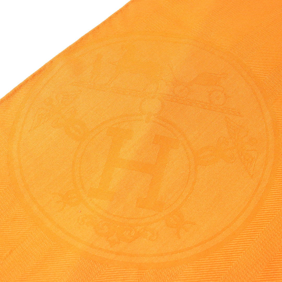 HERMES Stall H262494S Main: 85% cashmere, Main: 15% silk Orange Women Used Authentic