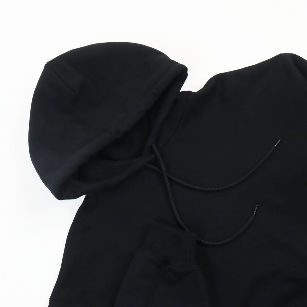 BALENCIAGA Hoodie 518215 Main: 100% cotton black mens XS Used Authentic