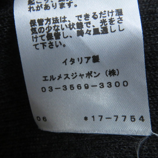 HERMES one piece Main: 100% silk, Main: 50% cashmere, Main: 50% silk, Part: 46% cashmere, Part: 46% silk, : 6% nylon, 2% polyurethane gray Clic Clac a Pois Women 34 Used Authentic