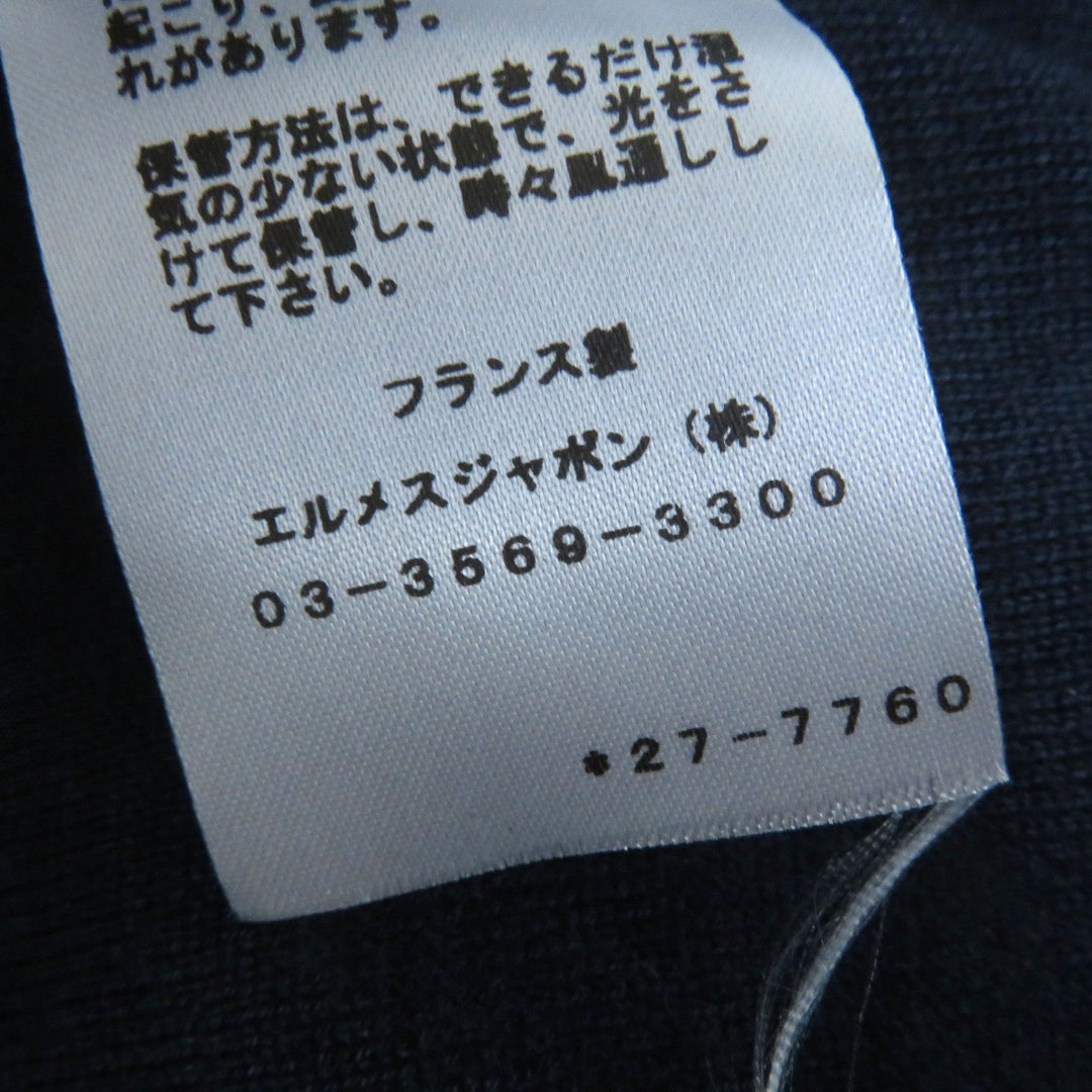 HERMES one piece 2H2825DS Main: 100% silk, Main: 50% cashmere, Main: 50% silk, Part: 48% cashmere, Part: 48% silk, : 3% nylon, 1% polyurethane, Embroidery: 100% polyester gray HARNAIS DE COUR Court harness Women 34 Used Authentic