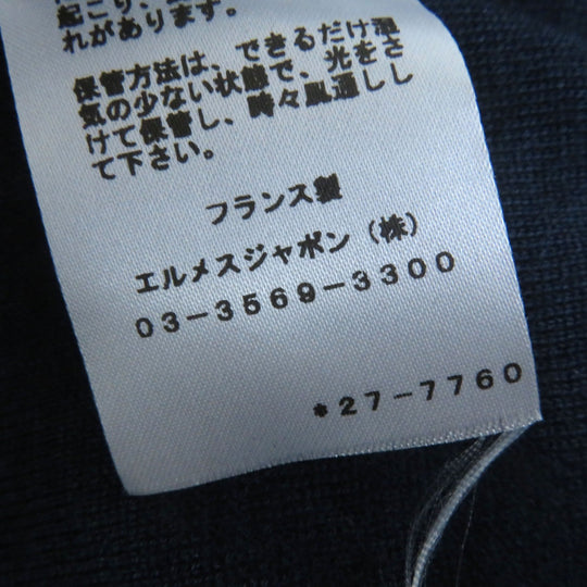 HERMES one piece 2H2825DS Main: 100% silk, Main: 50% cashmere, Main: 50% silk, Part: 48% cashmere, Part: 48% silk, : 3% nylon, 1% polyurethane, Embroidery: 100% polyester gray HARNAIS DE COUR Court harness Women 34 Used Authentic