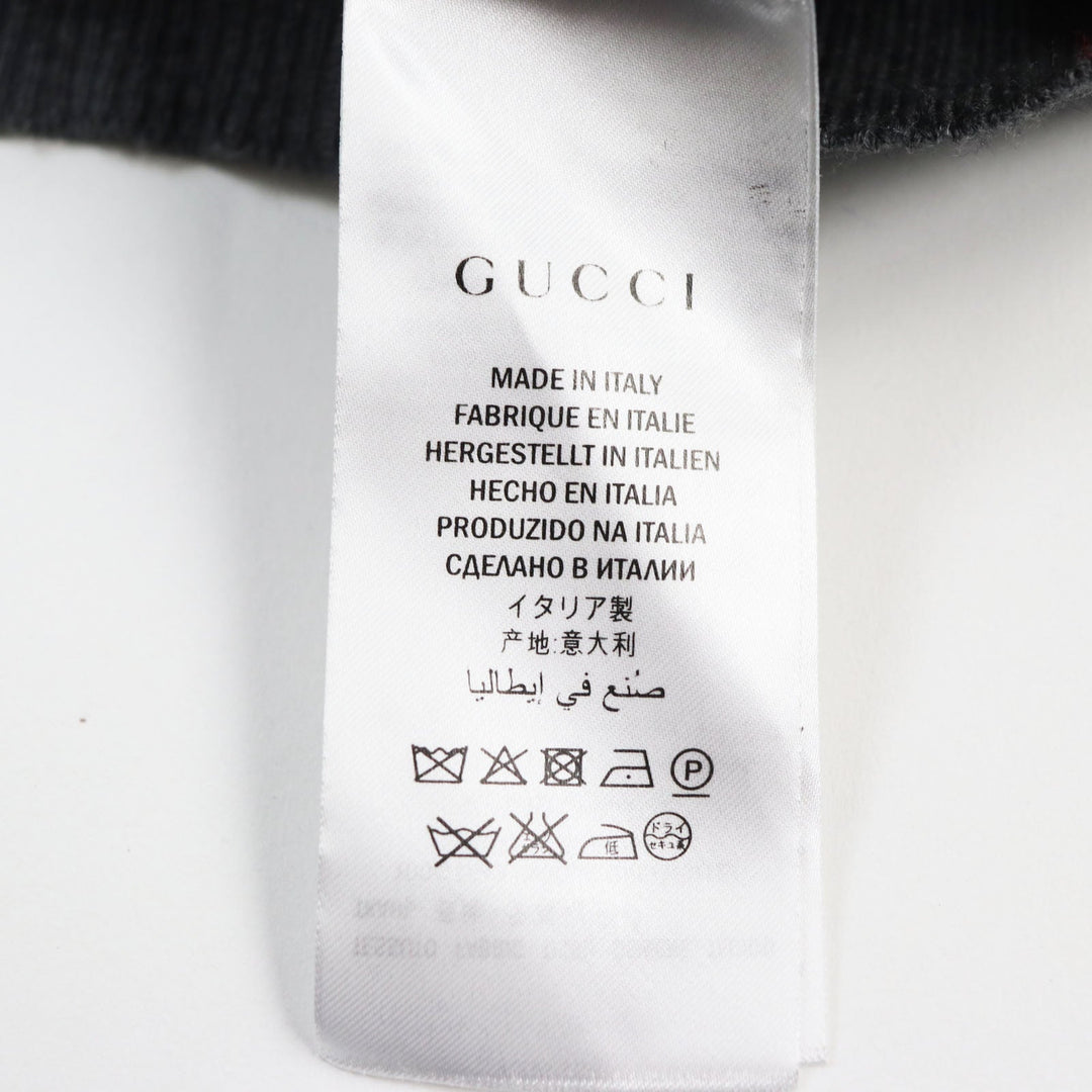GUCCI cardigan 429901 Main: 100% wool gray mens XS Used Authentic